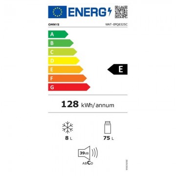 Omnys Retro Mini Bar 83lt Υ89xΠ48xΒ49.5εκ. Μπεζ WNT-EPQ8325C